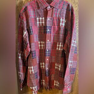 Men’s Polo | RL  Patchwork Heavyweight Shirt – 18/XXL